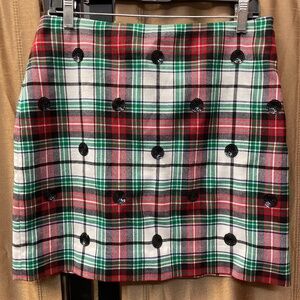 NWT Winter Tartan Plaid Skirt